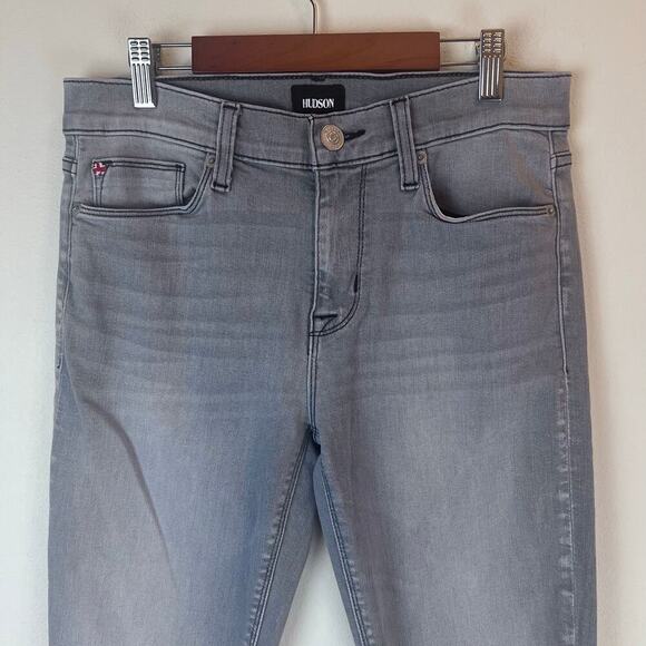 HUDSON Mid Rise Crop Natalie Gray Super Skinny Jean Women's Size 28 - Picture 3 of 9